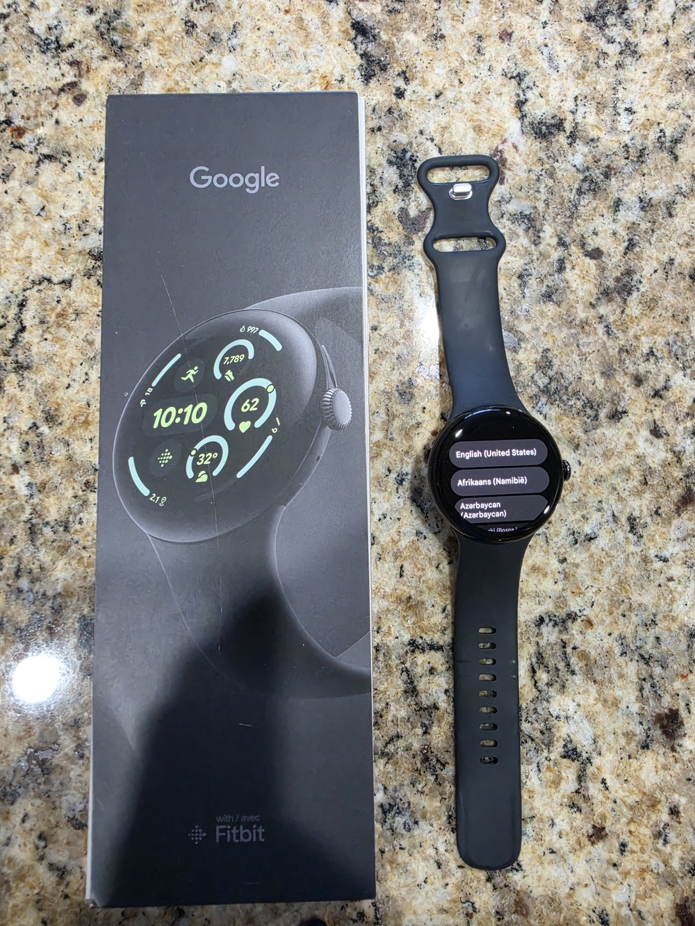 Google Pixel Watch - Black Smartwatch with Silicone Band